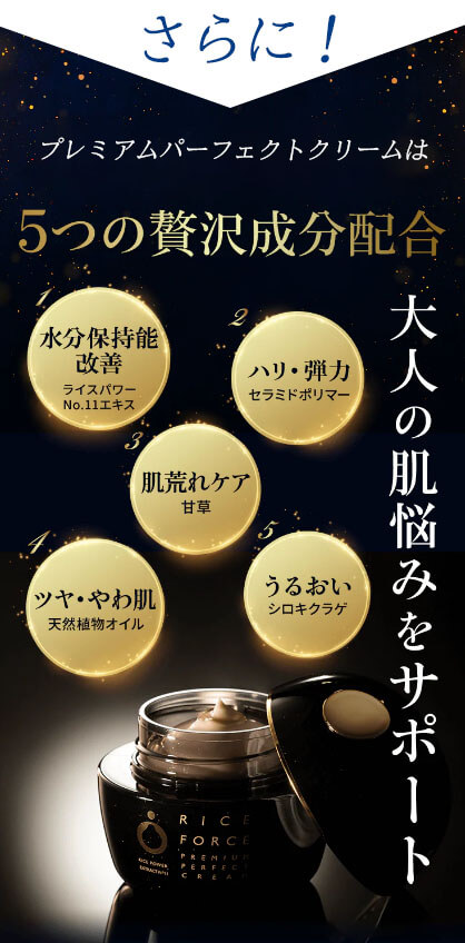 ライスフォース さらにプレミアムパーフェクトクリームは