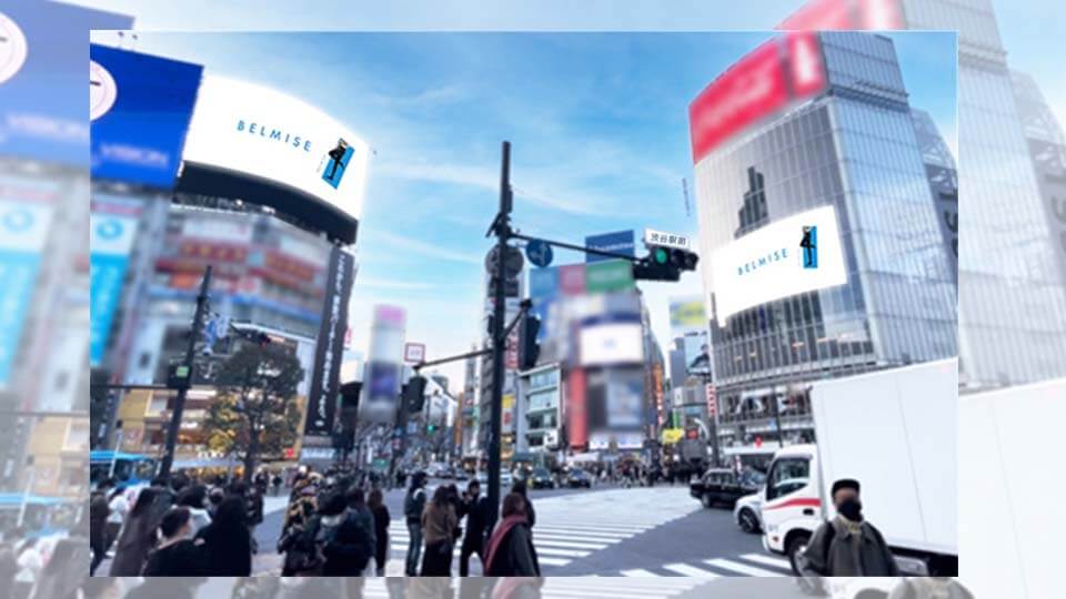 スリムレギンス　渋谷CM